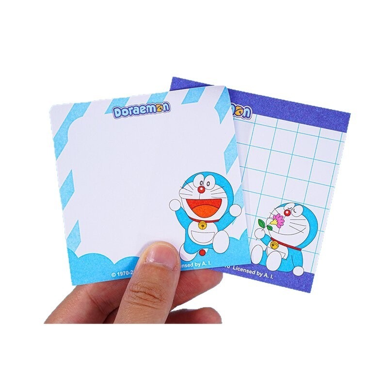 Memo Pad Sticky - 4pcs 도라에몽 스티커 메모 애니메이션 학교
