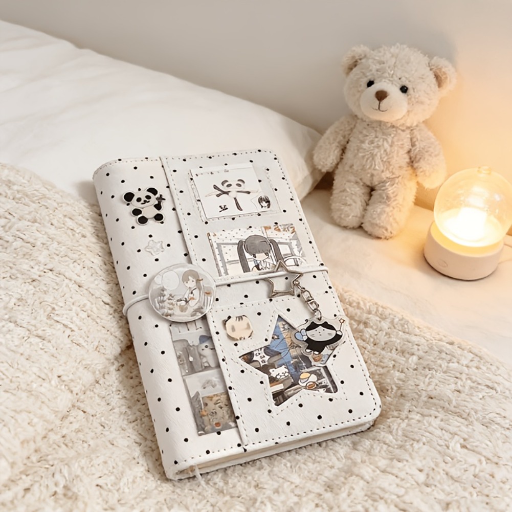 Graph Paper Pad - A6 폴카 도트 천 바인더 노트