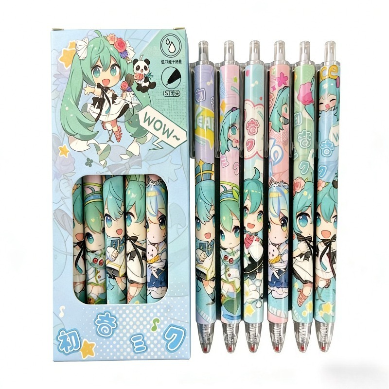 Gel Ink Pen Set - 하츠네 미쿠 속건성 젤 펜 학생들이
