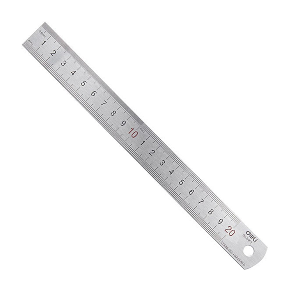 Stationery Office Supply Store - 델리 20cm 스테인레스 스틸 금속 직선