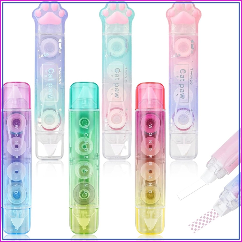 Correction Tape Roller - 6개입 수정테이프, 양면 접착식 2 in