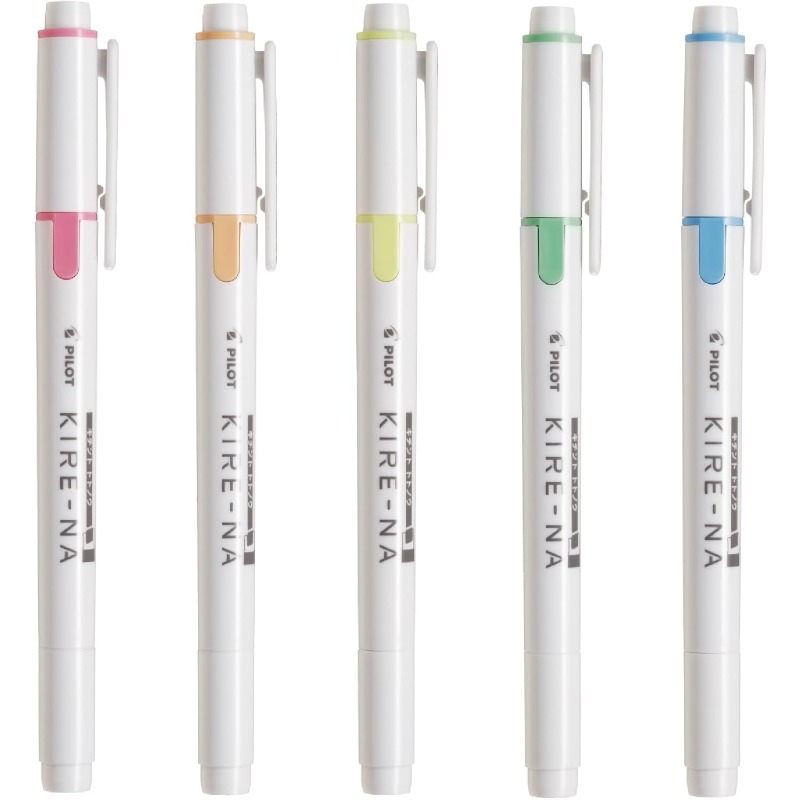 Highlighter Set Pastel - 파일럿 키레나 형광펜 세트 듀얼 팁
