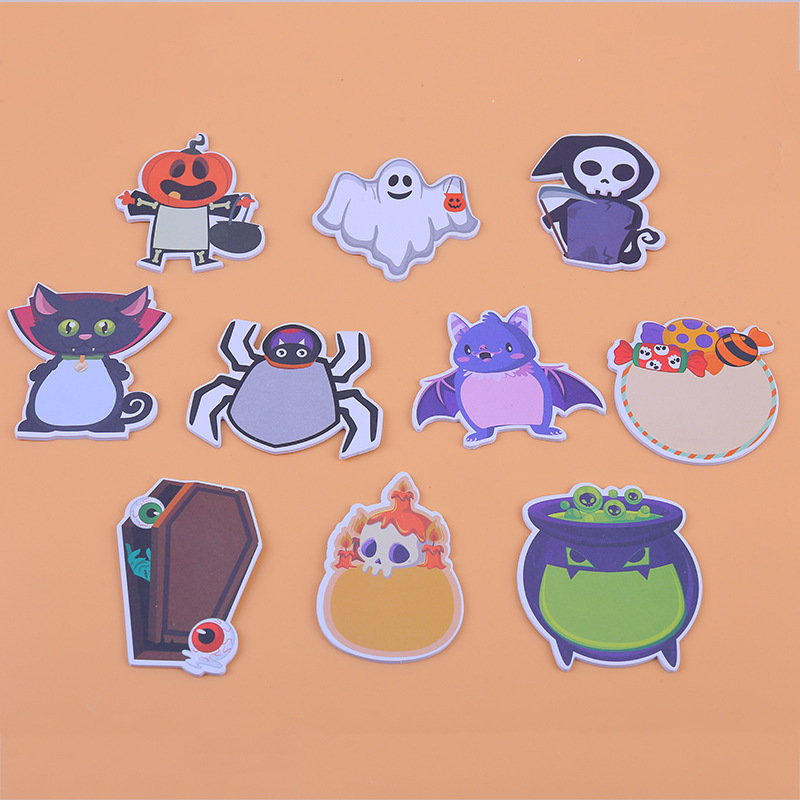 Memo Pad Sticky - 200 페이지 할로윈 테마 메모 패드