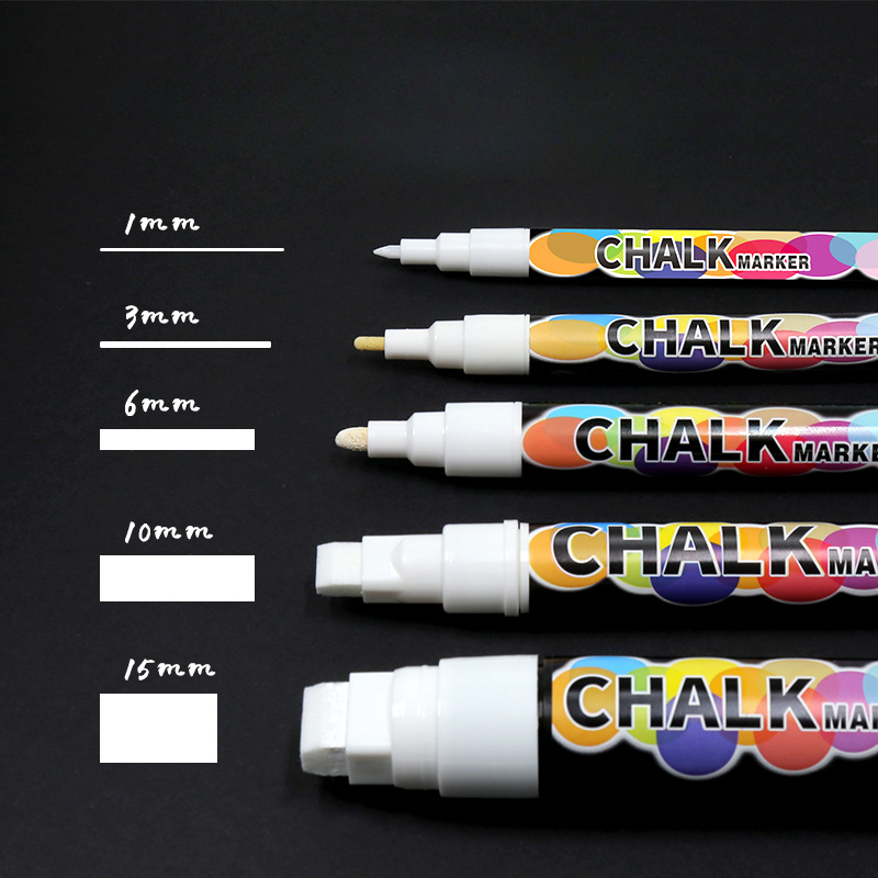 Correction Fluid White - 1/3/6/10/15mm 흰색 액체 분필 학교 사용
