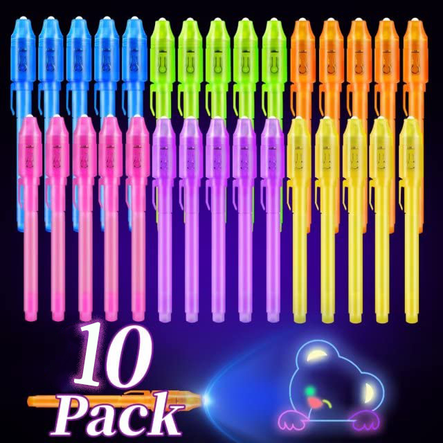 Highlighter Set Pastel - 10개입 보이지 않는 잉크 펜 마법