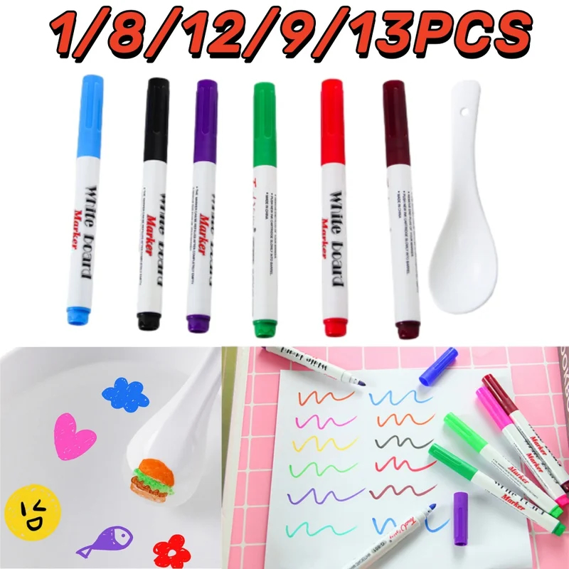 Whiteboard Marker Set - 컬러 매직 워터 페인팅 플로팅 펜