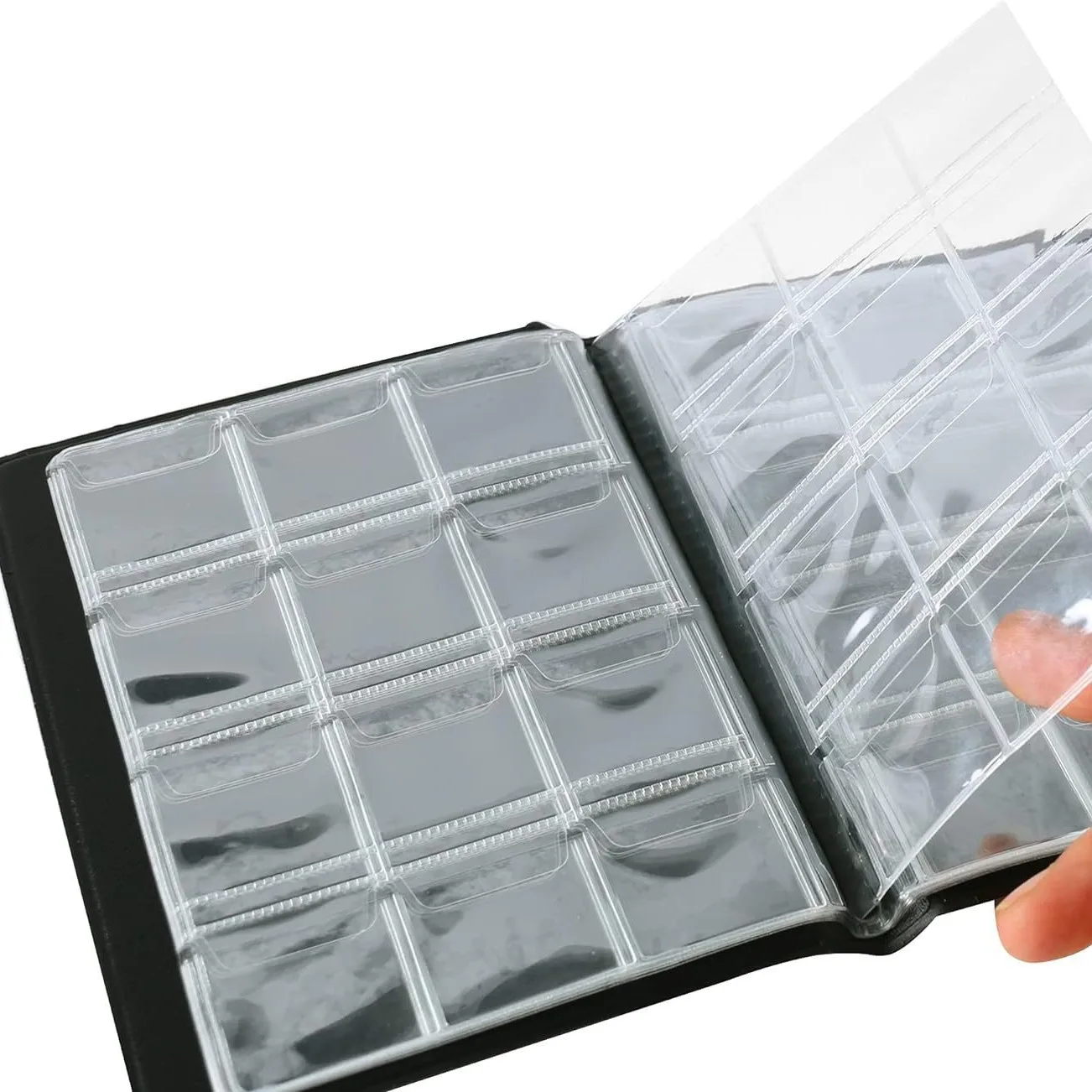 120 포켓 동전 수집 책장 디스플레이 주최자 동전 수 - Binding Comb Plastic 리뷰 및 가격