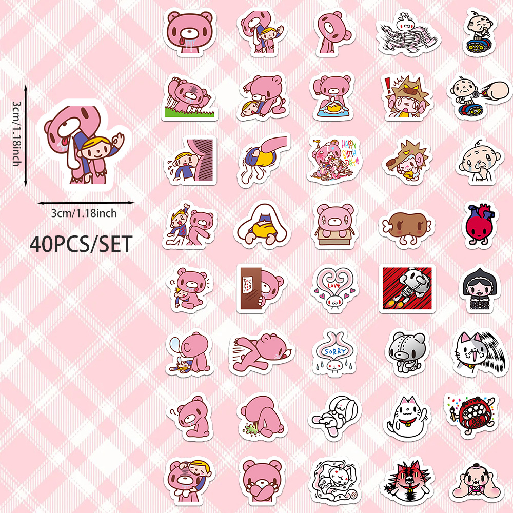 40pcs 만화 Gloomy Bear & CHAX AL - Memo Pad Sticky 리뷰 및 가격