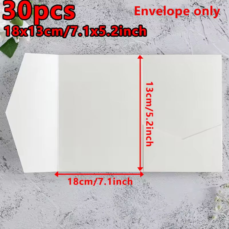 30pcs 18x13cm 결혼식 초대장을위한 녹색 봉투 - Stationery Supply Business 리뷰 및 가격