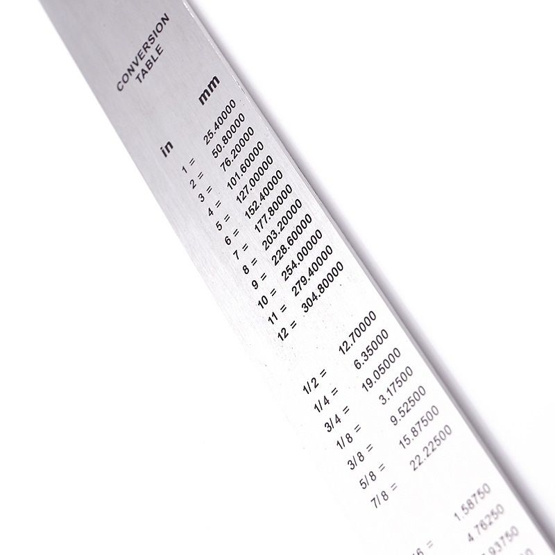델리 20cm 스테인레스 스틸 금속 직선 눈금자 MM  - Stationery Office Supply Store 리뷰 및 가격