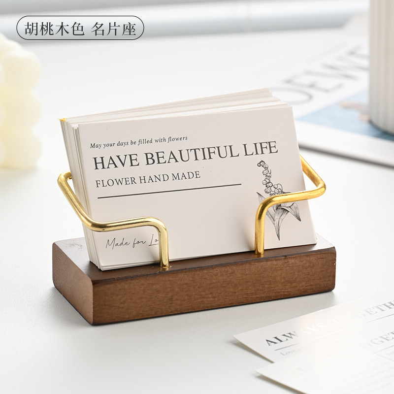나무 명함꽂이 금속 데스크탑 카드 디스플레이 스탠드 사 - Desk Name Plate 리뷰 및 가격