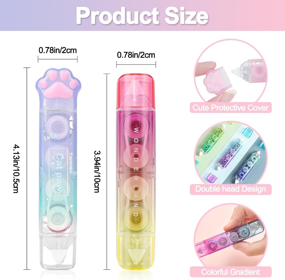 6개입 수정테이프, 양면 접착식 2 in 1 테이프 롤 - Correction Tape Roller 리뷰 및 가격