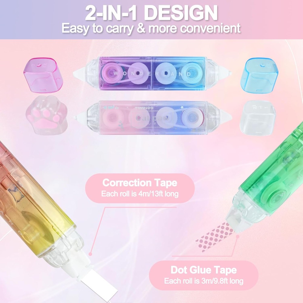 6개입 수정테이프, 양면 접착식 2 in 1 테이프 롤 - Correction Tape Roller 리뷰 및 가격