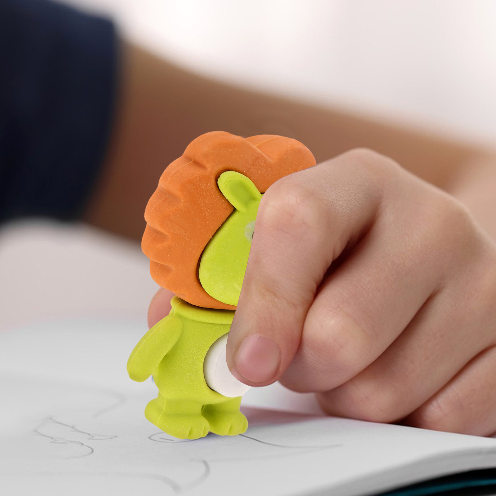 18Pcs 사자 지우개 귀여운 만화 3D 동물 지우개  - Lion Stationery & Office Supply(Kunshan)Co.Ltd 리뷰 및 가격