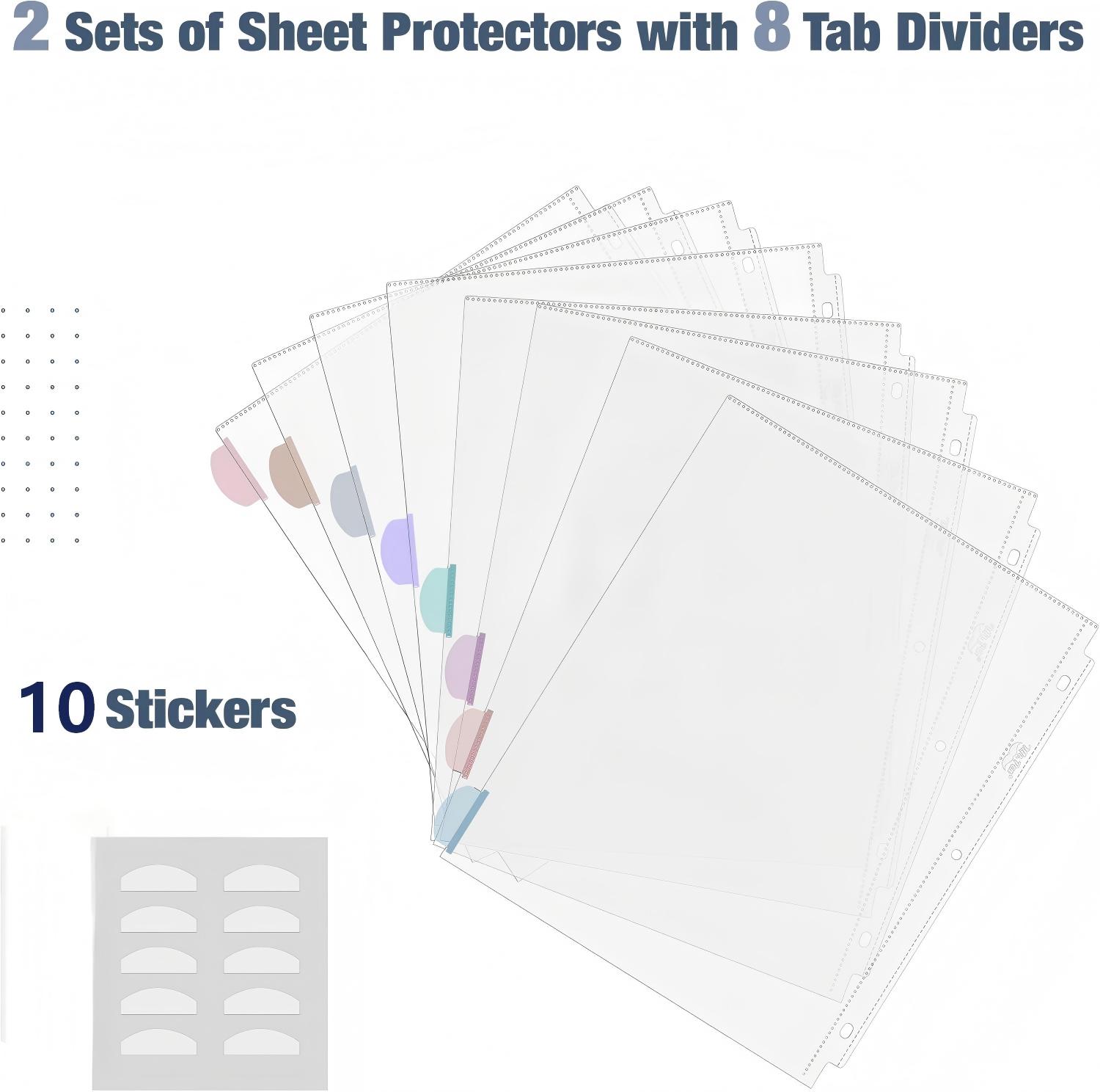 A4 투명 파일 보호대(탭 포함), 8탭, 2세트, 3 - Index Tab Divider 리뷰 및 가격