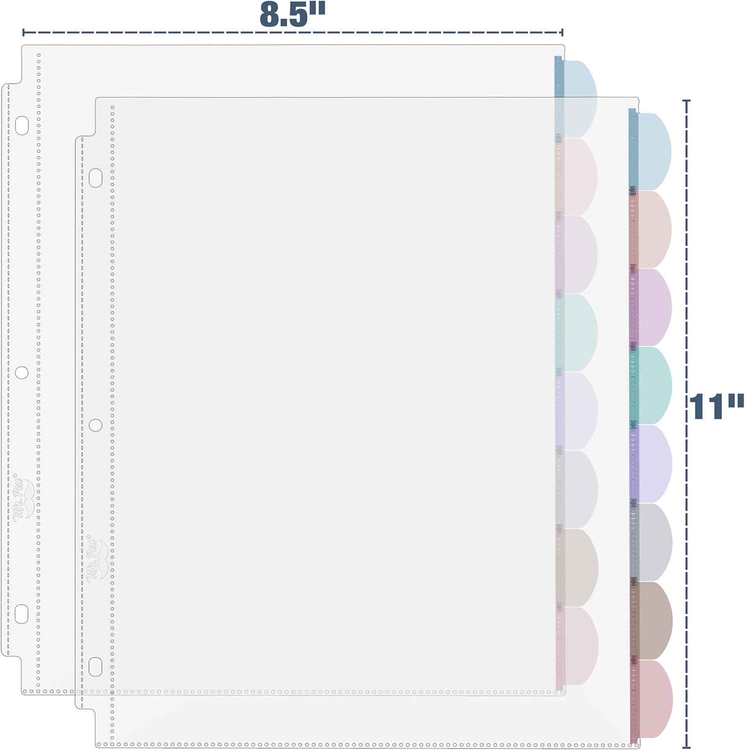 A4 투명 파일 보호대(탭 포함), 8탭, 2세트, 3 - Index Tab Divider 리뷰 및 가격