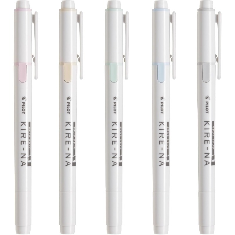 파일럿 키레나 형광펜 세트 듀얼 팁 컬러 형광펜 파스텔 - Highlighter Set Pastel 리뷰 및 가격