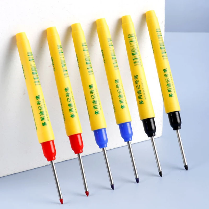 6개/세트 33mm 레드/블루/블랙 롱헤드 마킹펜 목공 - Whiteboard Marker Set 리뷰 및 가격