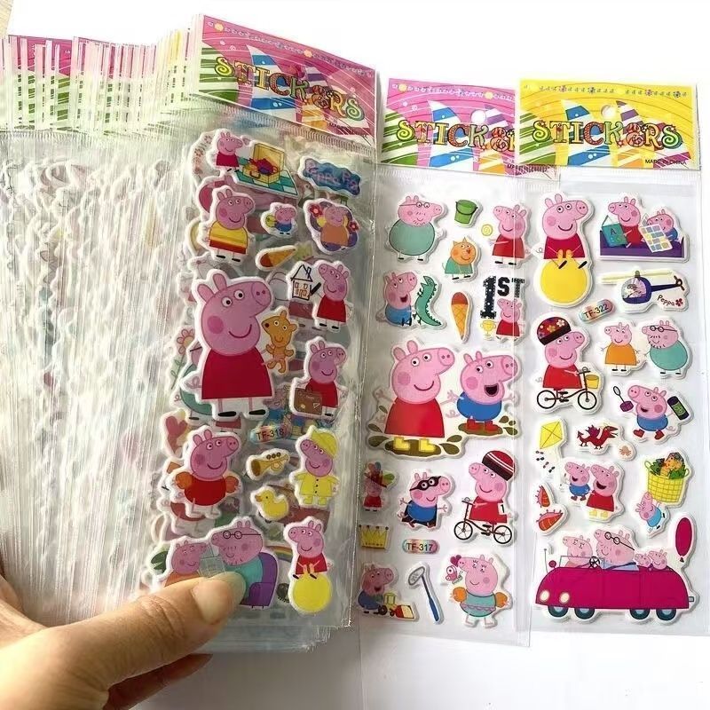 페파피그 만화 스티커, 노트북 스티커, 3D 버블 스티 - Memo Pad Sticky 리뷰 및 가격