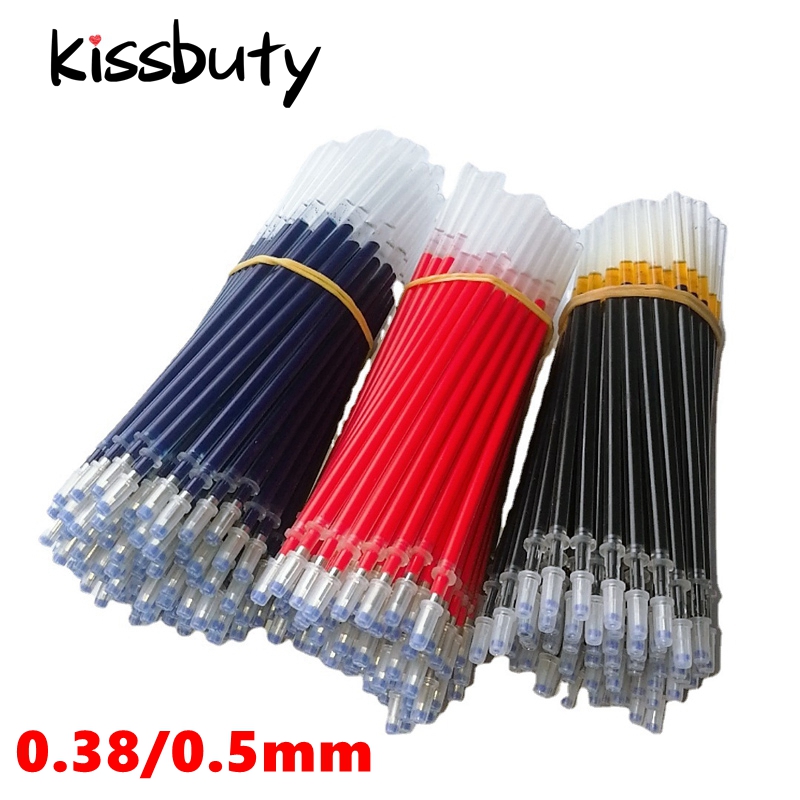 0.38/0.5mm 젤 펜 리필 블루/블랙 잉크 사무실 - Gel Ink Pen Set 리뷰 및 가격