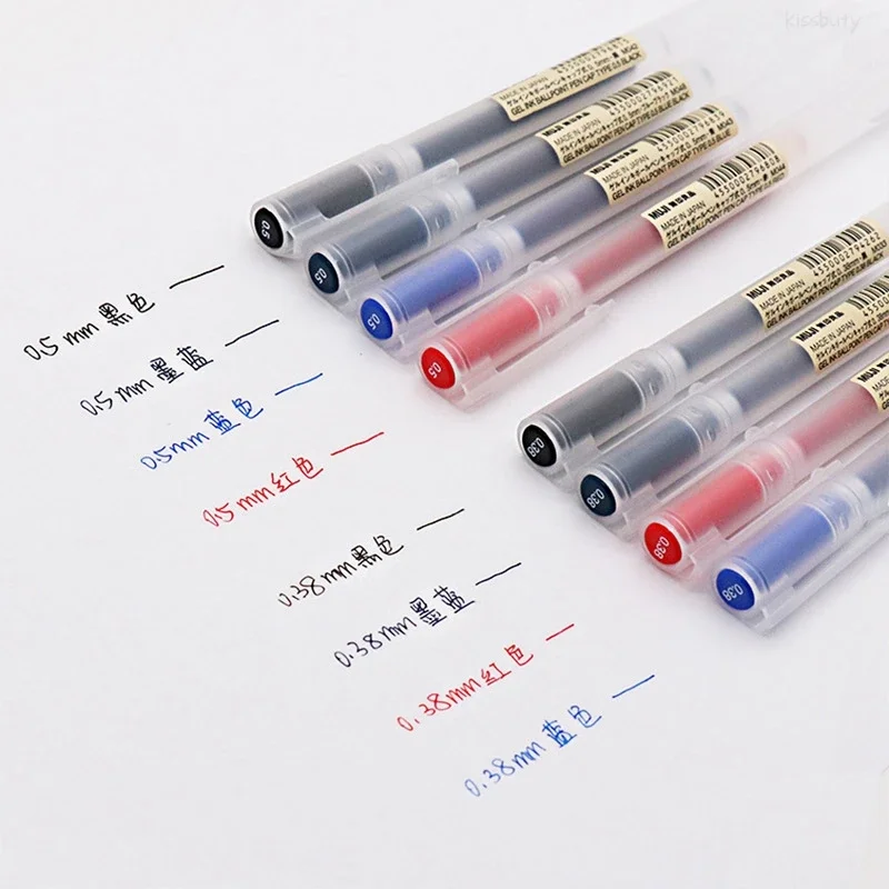 10-30 개/대 0.38/0.5mm 젤 펜 검정/파랑 - Stationery Supply Business 리뷰 및 가격