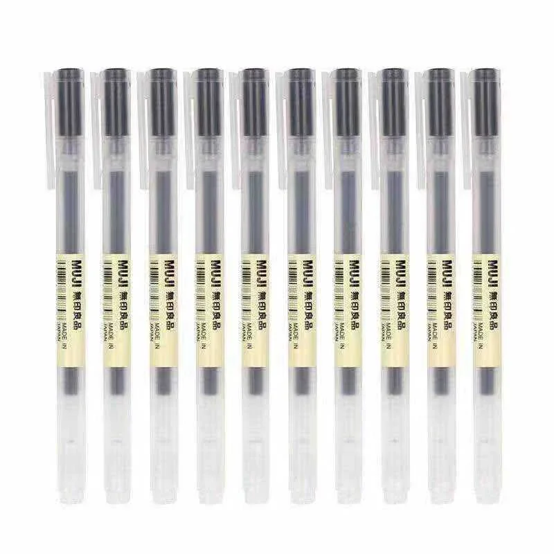 10-30 개/대 0.38/0.5mm 젤 펜 검정/파랑 - Stationery Supply Business 리뷰 및 가격