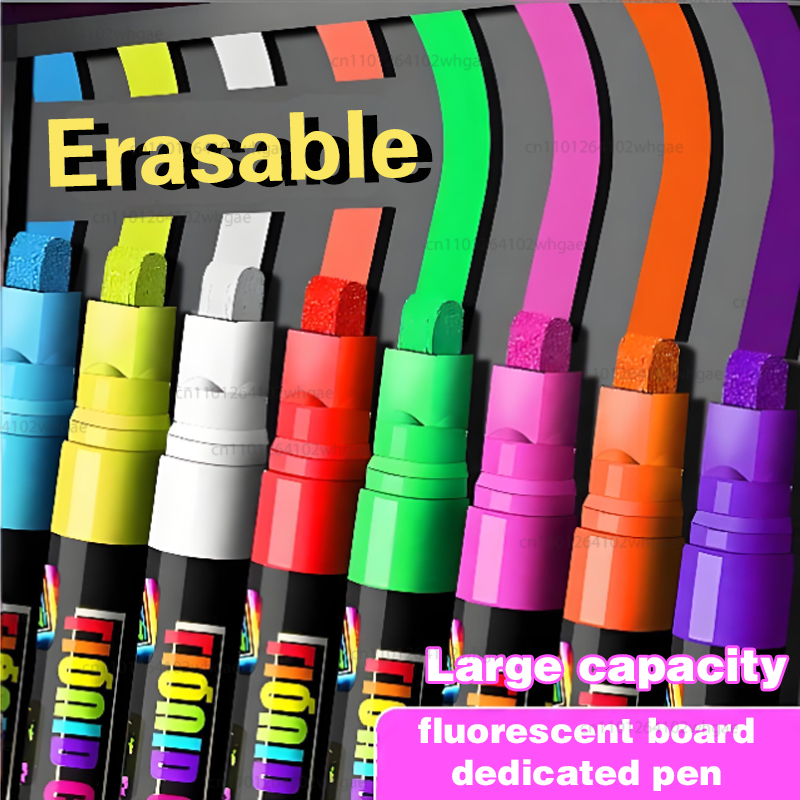 8색 8mm 액체 분필 지울 수 있는 형광펜 화이트보드 - Highlighter Set Pastel 리뷰 및 가격