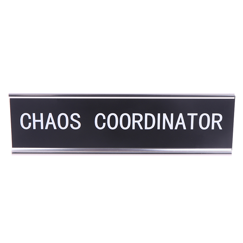 책상 표지판 재미있는 표지판 여성용 작업 용품 카오스  - Desk Name Plate 리뷰 및 가격