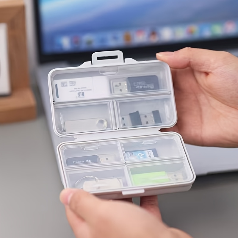 구획과 덮개가 있는 1PC USB 보관함, 사무용품,  - Stationery Office Supply Store 리뷰 및 가격