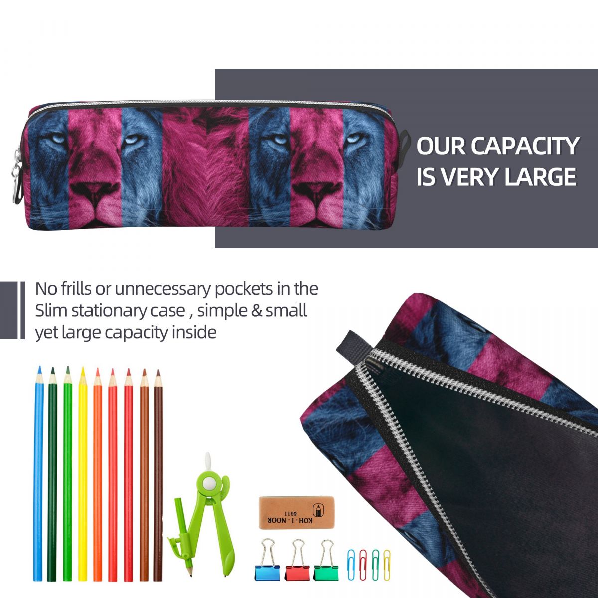 애스턴 빌라 라이온 학생용 연필 케이스 선물용 펜 박스 - Lion Stationery & Office Supply(Kunshan)Co.Ltd 리뷰 및 가격
