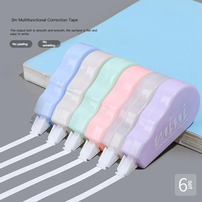 6 개/갑 수정 테이프 프로모션 선물 한국 편지지 귀여 - Correction Tape Roller 리뷰 및 가격