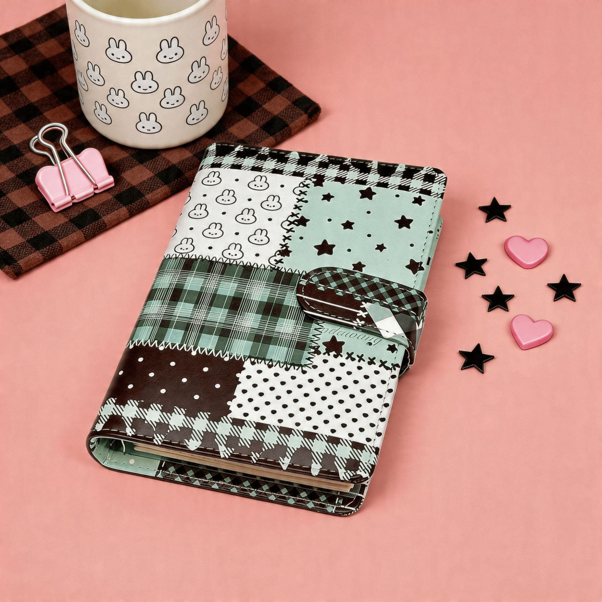 A6 그린 스플라이스 그리드 노트 루즈리프 노트 PU  - Graph Paper Pad 리뷰 및 가격