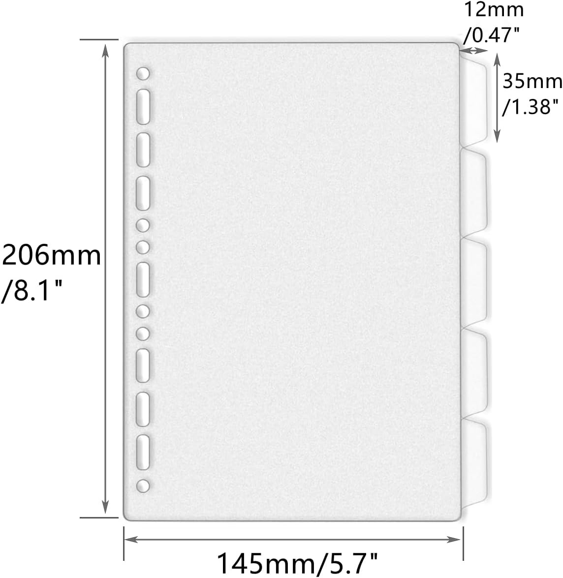 A4 A5 B5 바인더 디바이더 일반형 홀 바인더 인덱 - Index Tab Divider 리뷰 및 가격