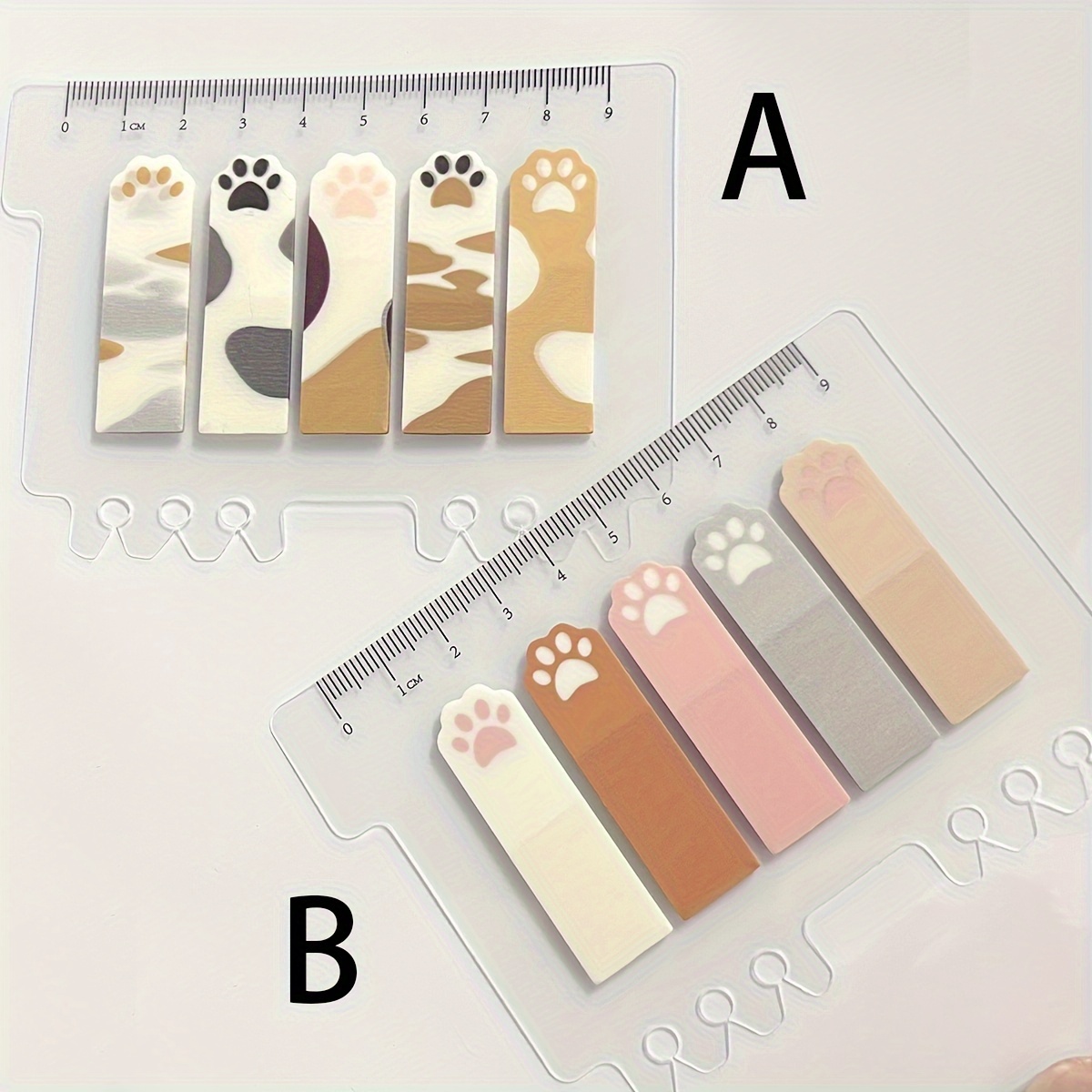 귀여운 고양이 발바닥 모양 PET 인덱스 탭, 투명 자 - Index Tab Divider 리뷰 및 가격
