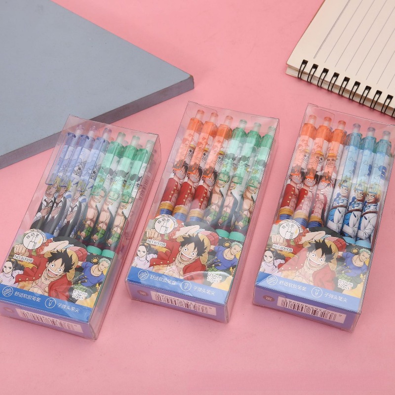 애니메이션 원피스 젤 펜 귀여운 만화 캐릭터 프린트 속 - Gel Ink Pen Set 리뷰 및 가격