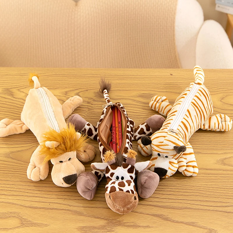 만화 동물 코끼리 사자 플러시 펜 케이스 아이 학교 시 - Lion Stationery & Office Supply(Kunshan)Co.Ltd 리뷰 및 가격