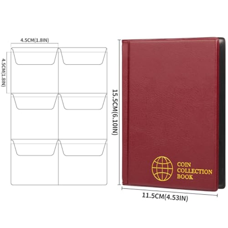 60 포켓 동전 수집 앨범 동전 수집 책장 디스플레이  - Binding Comb Plastic 리뷰 및 가격