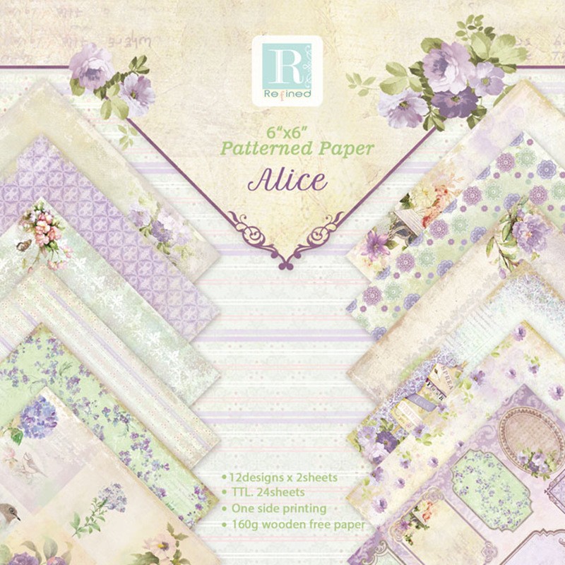 Alinacutle Junkjournal 꽃 꽃 종이  - Graph Paper Pad 리뷰 및 가격