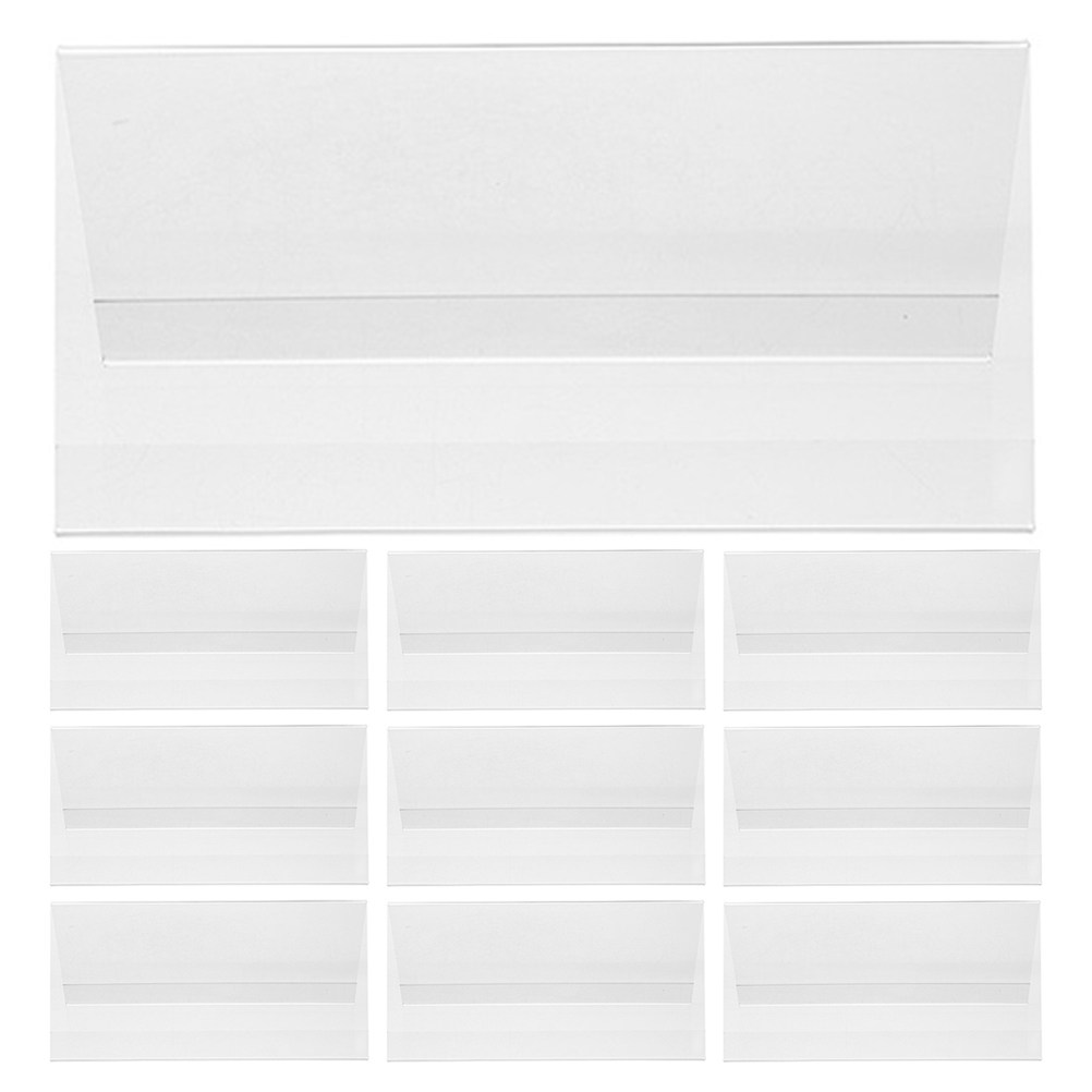10개 아크릴 명찰 홀더 V자형 양면 투명 데스크 사인 - Desk Name Plate 리뷰 및 가격
